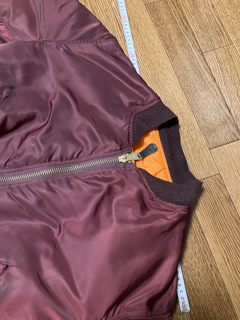 80s ALPHA MA-1 IDEAL ZIP！！　小豆色