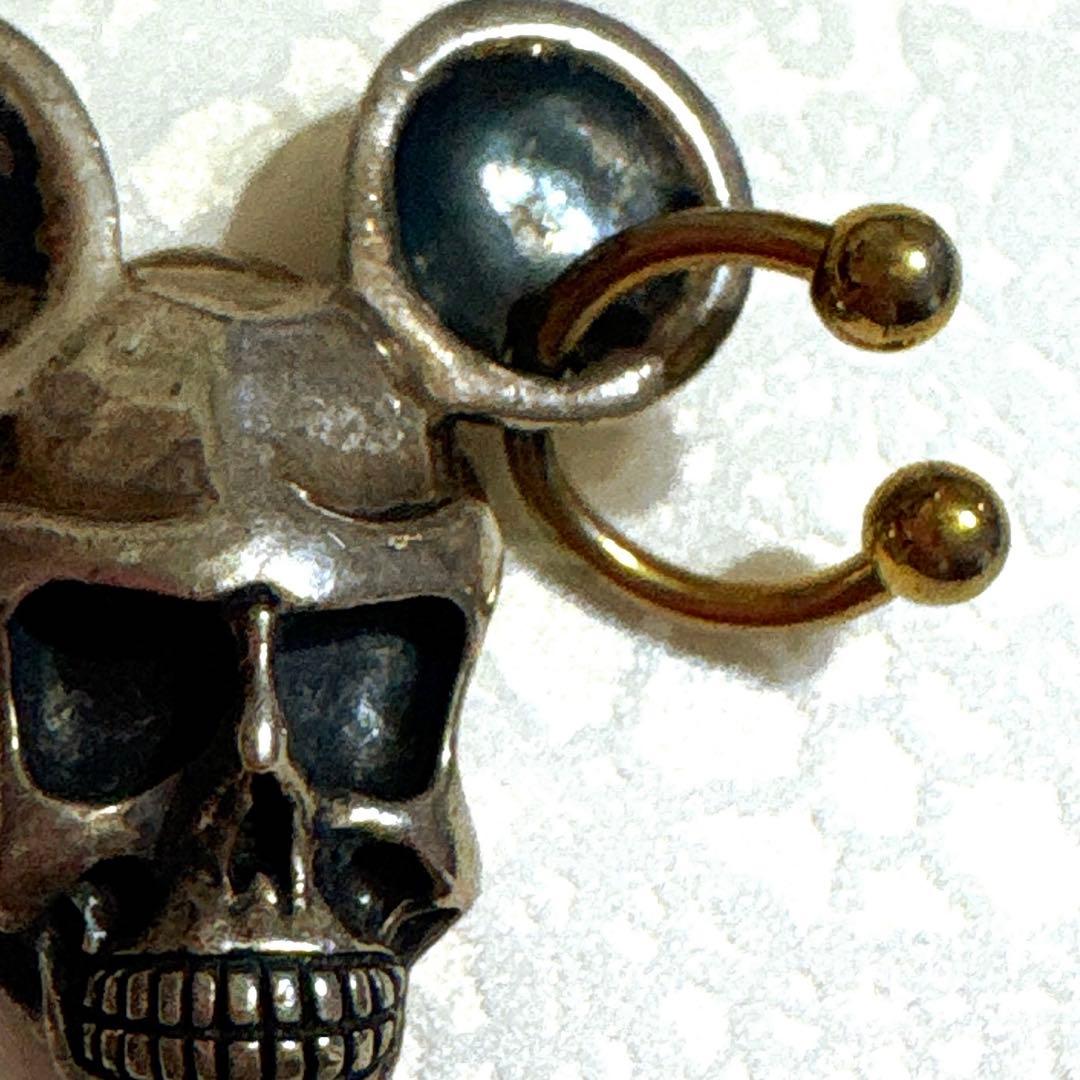 ザガードzagado シルバー925 ネックレス　スカル　ミッキー 耳　ドクロ