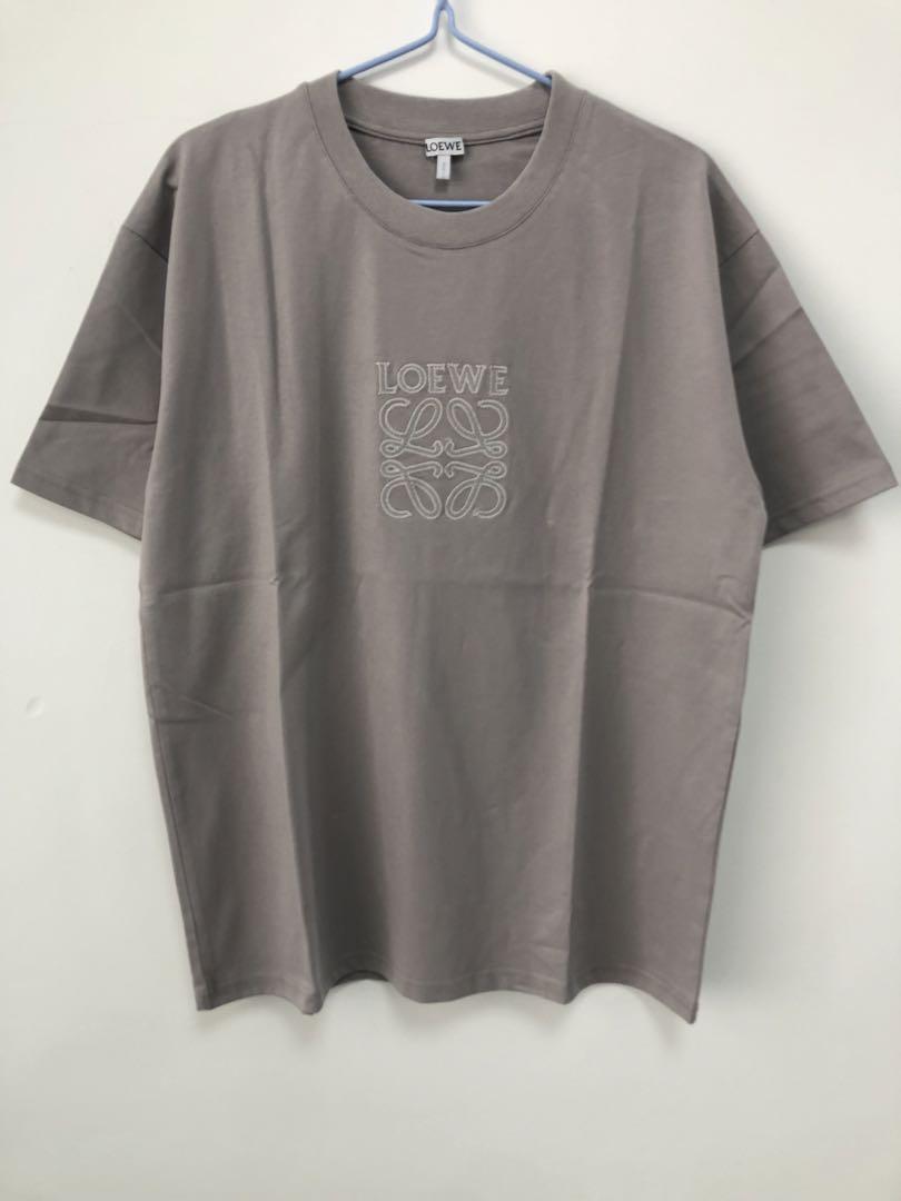 送料関税込み LOEWE ロゴ刺繍入り Tシャツ ライトグレー LOEWE ロエベ グレー 刺繍Tシャツ - メルカリ