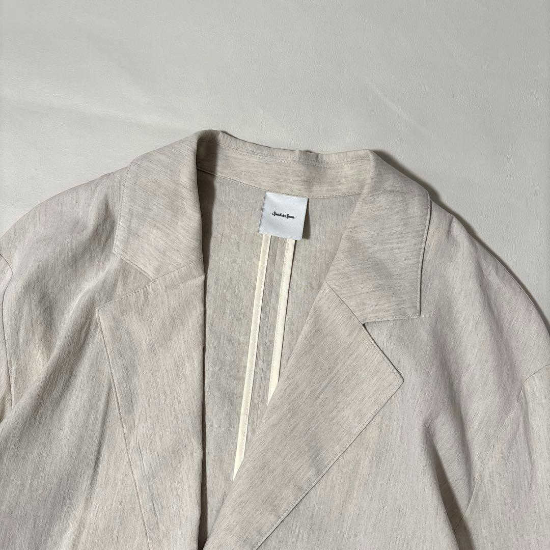 spick&span レーヨン リネン ジャケット ベージュ 38