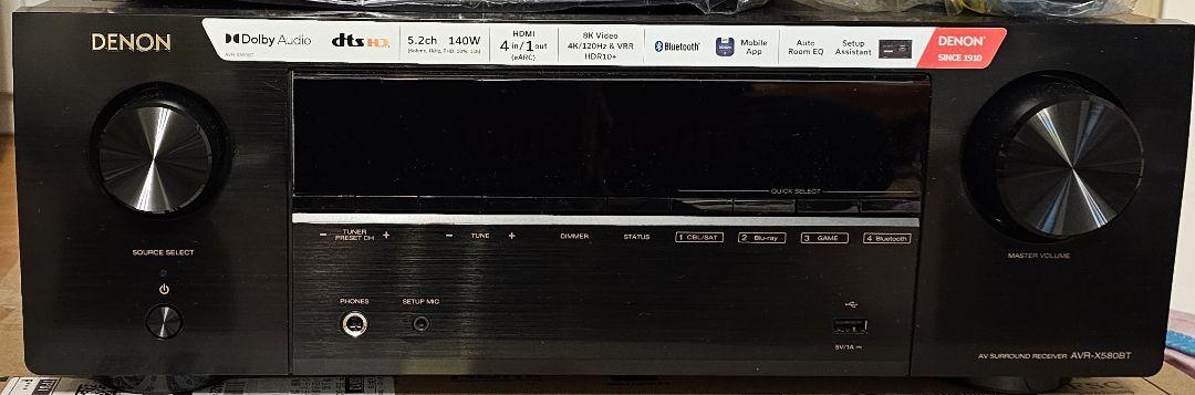 デノン Denon AVR-X580BT 5.2ch AVサラウンドレシーバー