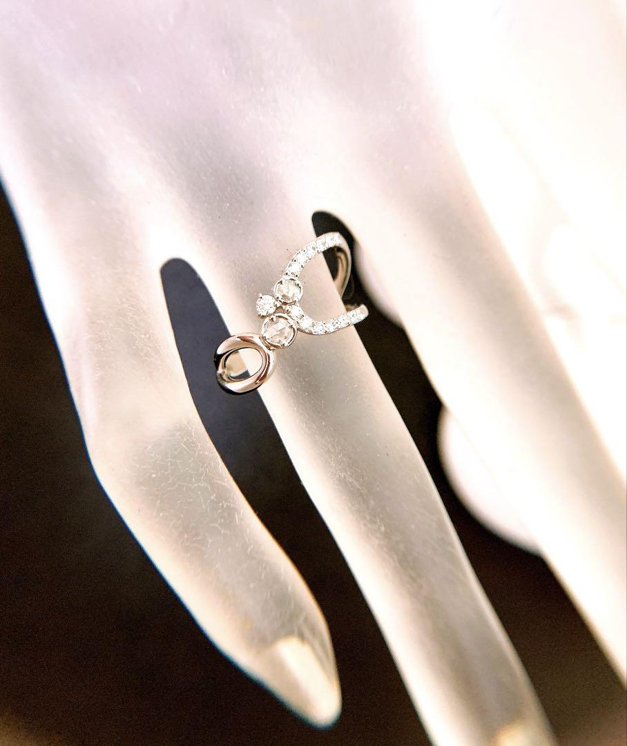 ウルウル❗️ローズカットダイヤ✨D0.222CT✨プラチナダイヤモンドリング