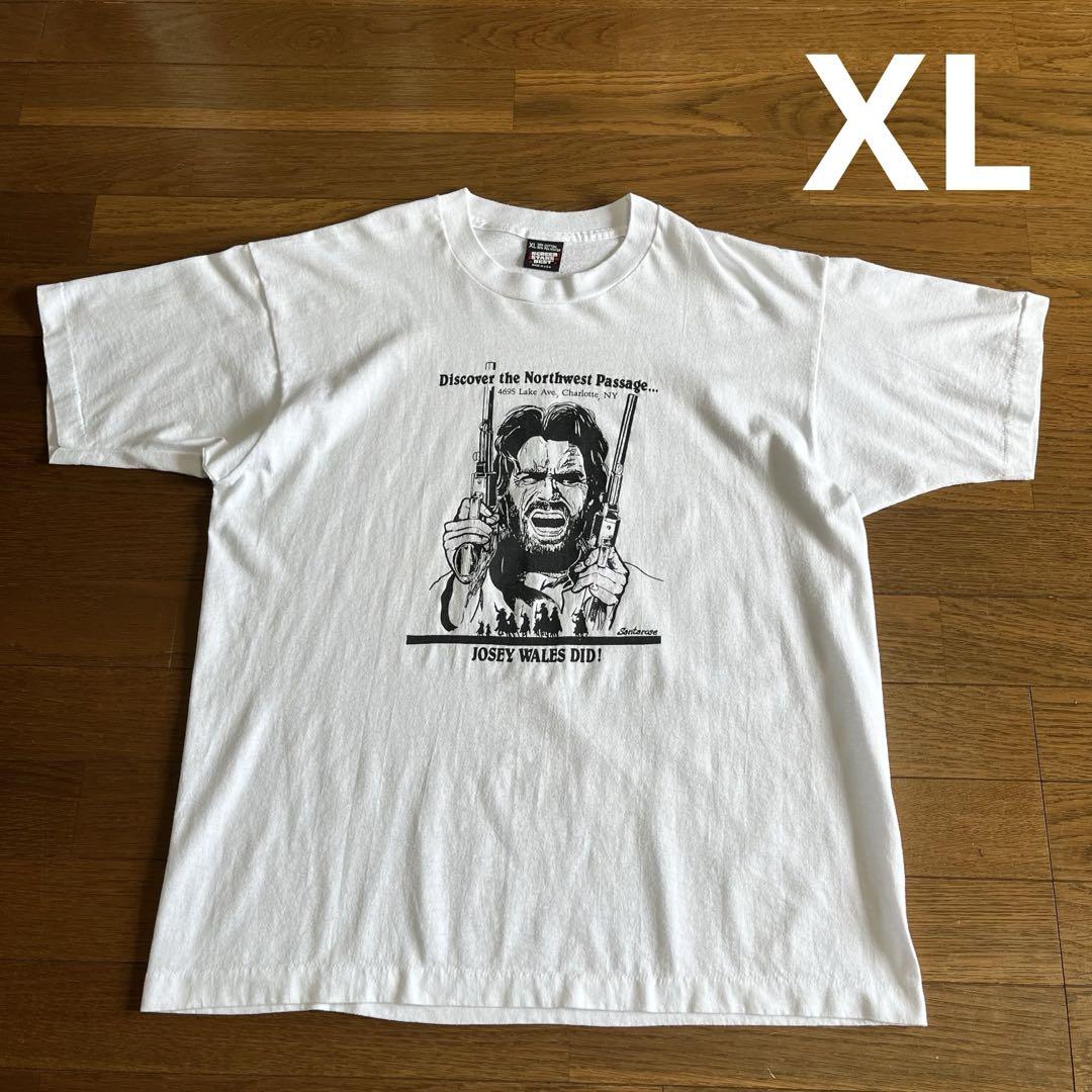 80s 90s　クエスチョンマーク　Tシャツ　XL　grunge　usa製 80s USA製 bauhaus Tシャツ 黒 表記(XL) | niche (ニッチ)