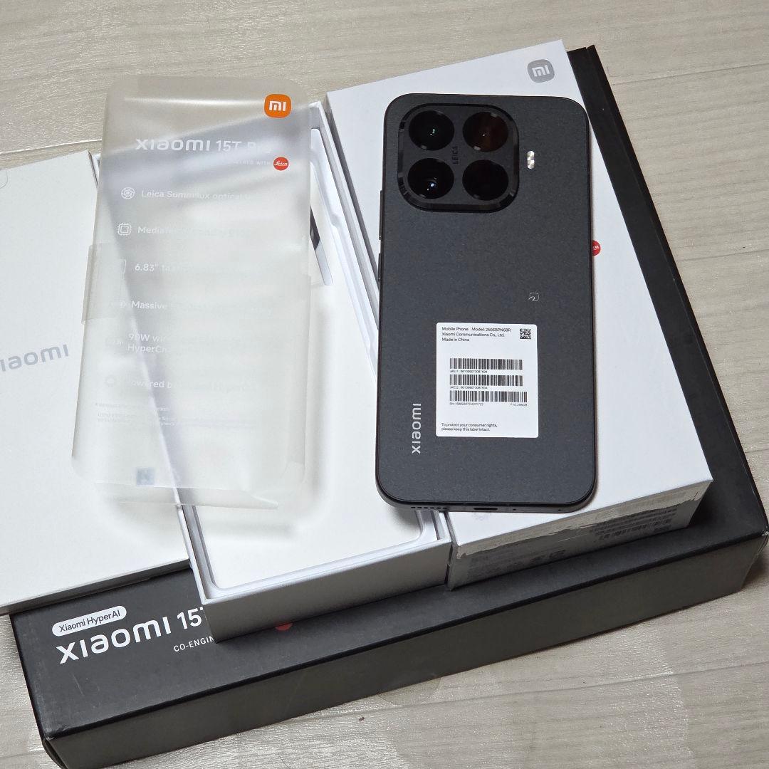国内版 Xiaomi 15T pro 256GB ポータブルフォトプリンター同梱スマートフォン本体