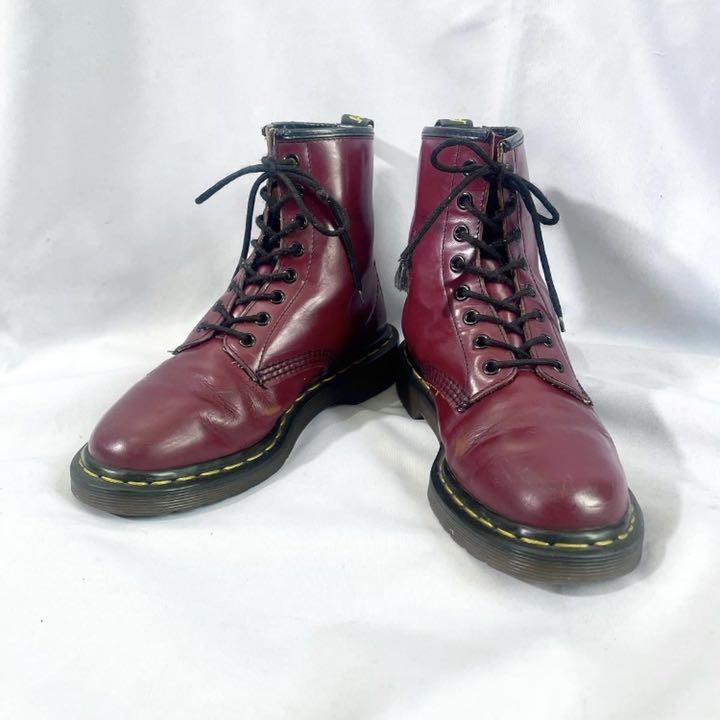 訳あり イングランド製 Dr.Martens 8ホール 古着 チェリー ドクター