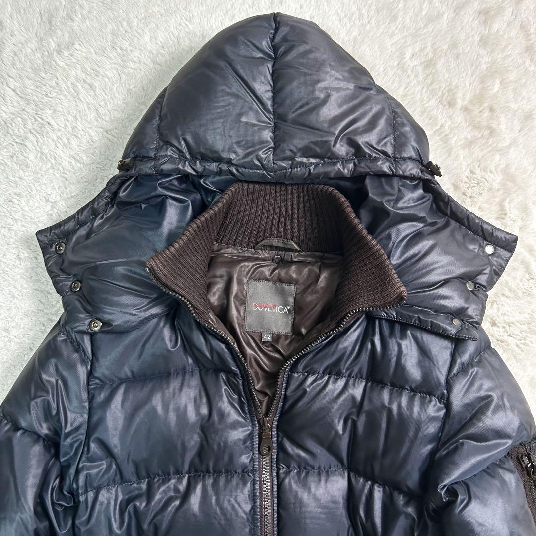 美品✨ DUVETICA Cinzia ダウンジャケット ショート丈 紺色 42