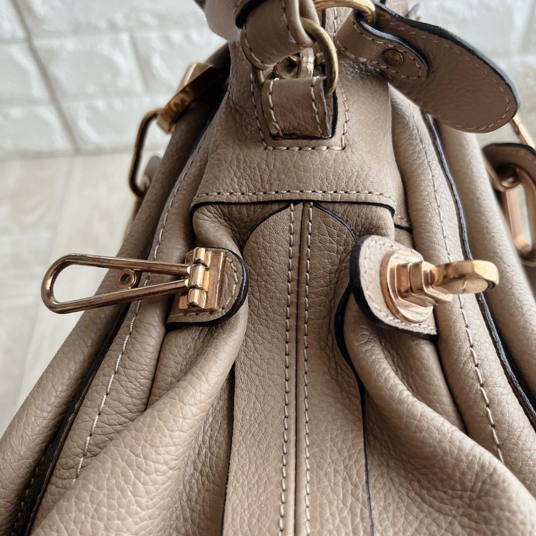 極美品 Chloé クロエ パラティ 2wayショルダーバッグ ベージュ