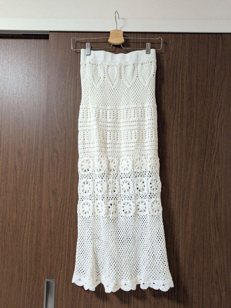 【美品】クロシェ編みスカート　Ungrid