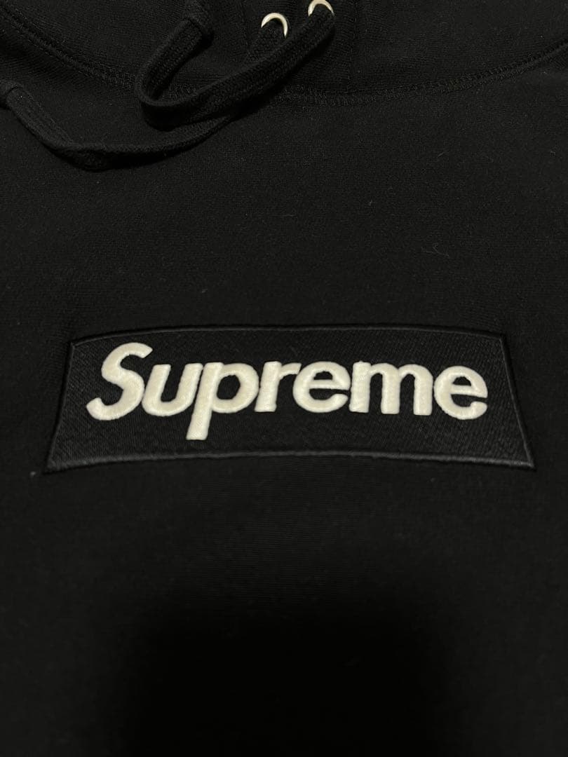 Supreme ボックスロゴパーカー　黒　Boxlogo シュプリーム　M