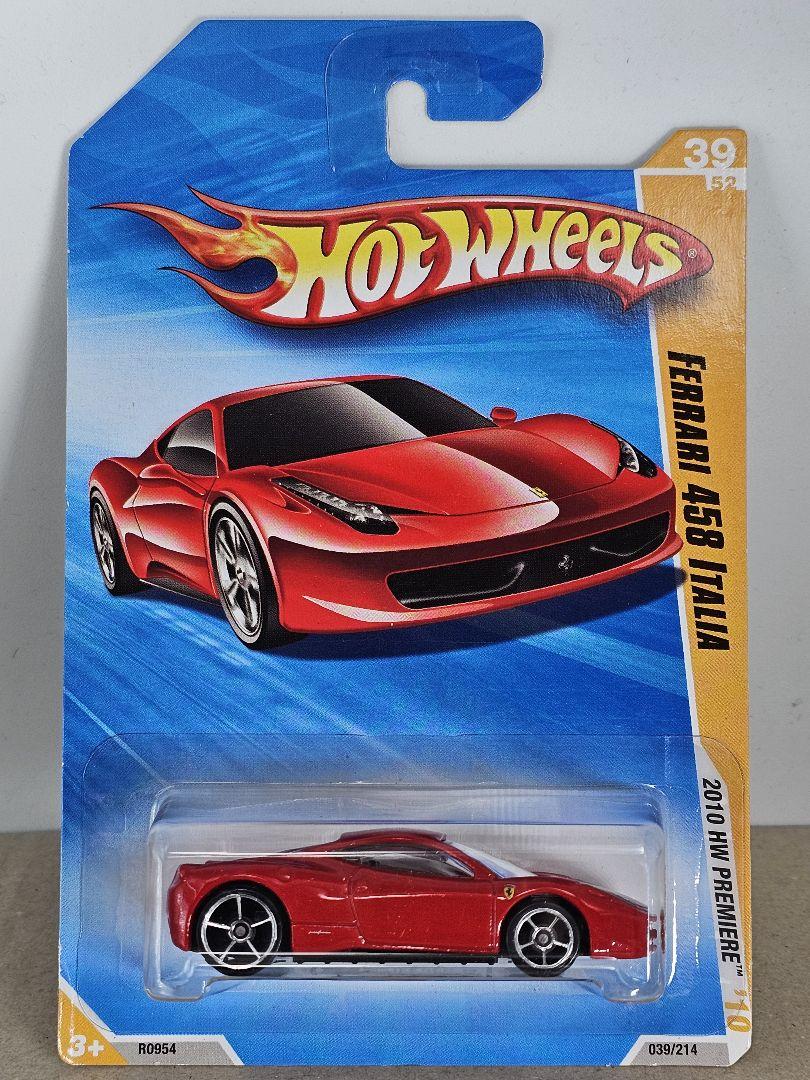 Hot Wheels Ferrari 458 Italia 赤