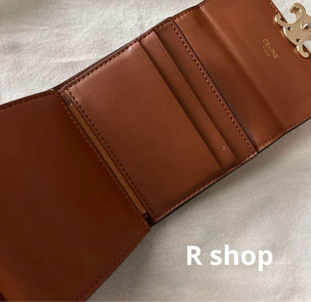 【美品】　セリーヌ　トリオンフ　三つ折り財布