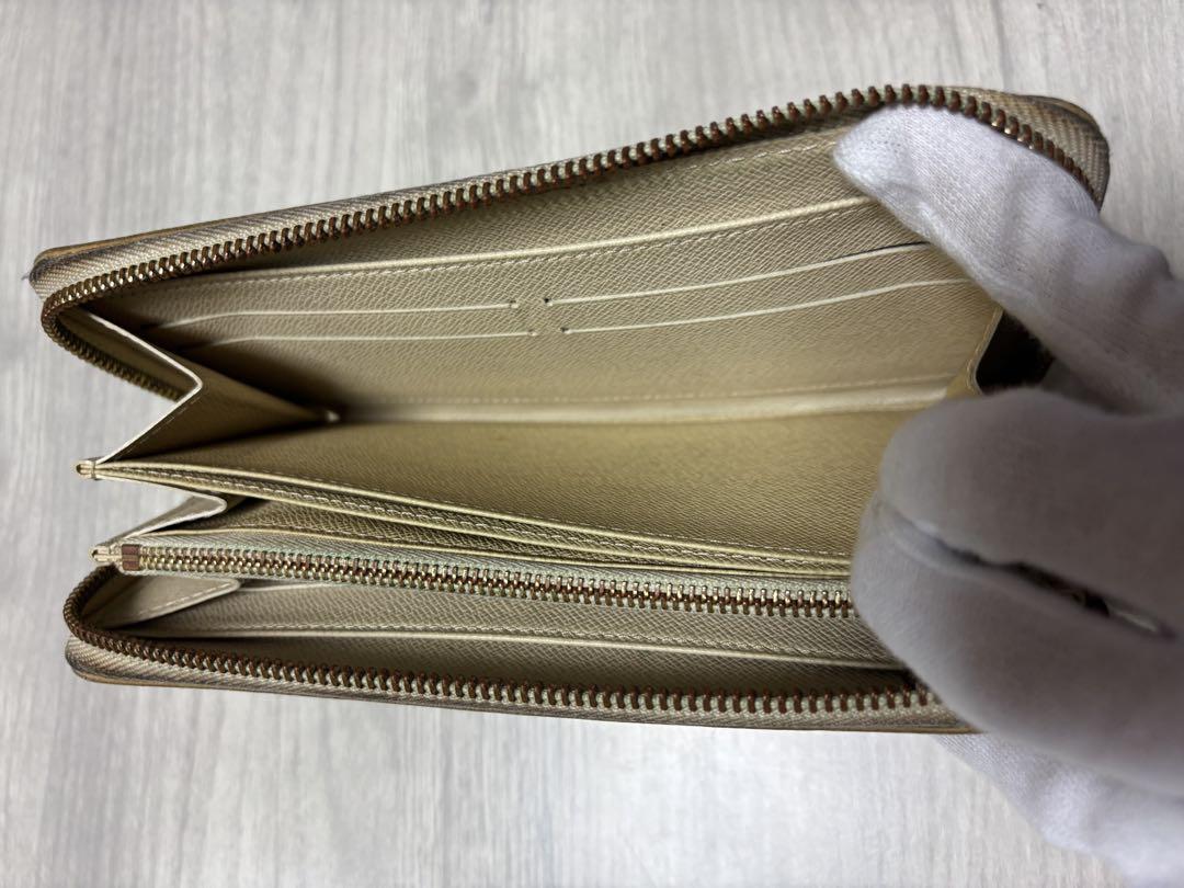 LOUIS VUITTON ヴィトン 長財布 ダミエ アズールジッピーウォレット