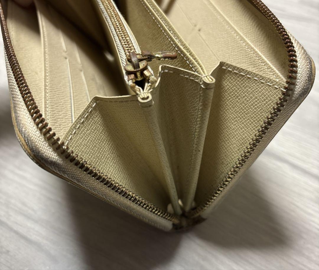 LOUIS VUITTON ヴィトン 長財布 ダミエ アズールジッピーウォレット