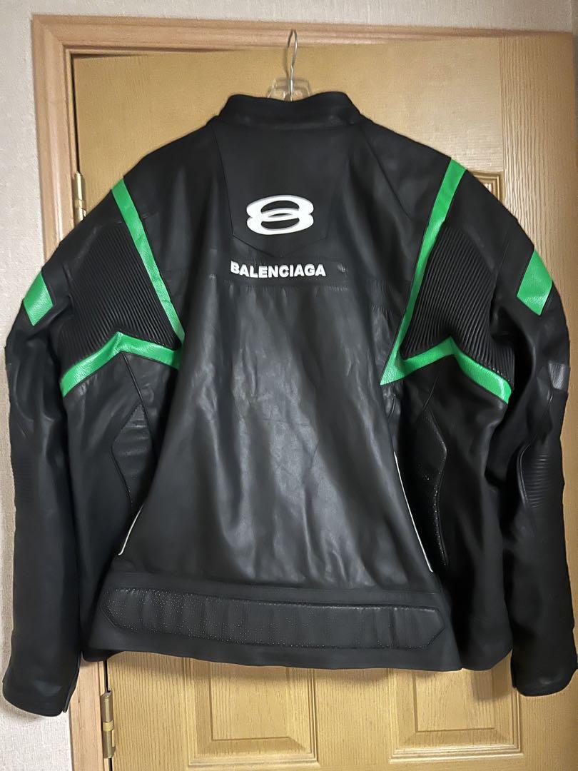 BALENCIAGA 平本蓮着用 レザージャケット レーシングジャケット 画像2