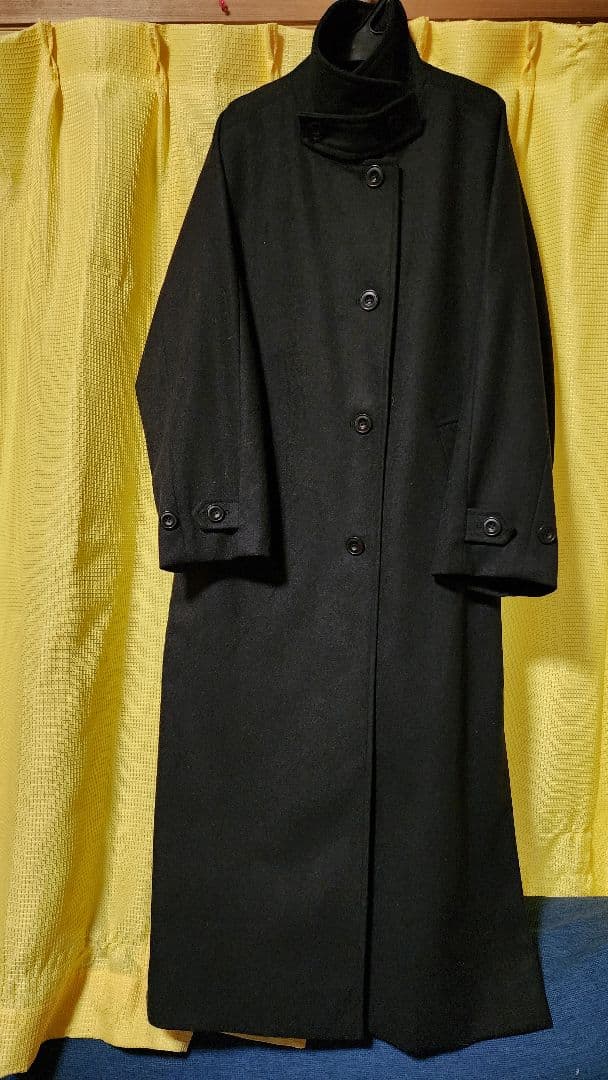 スタンドネックウールチェスターコート レディース