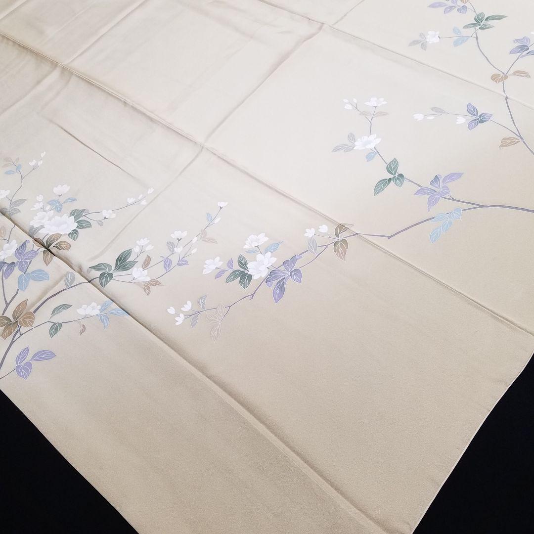 予約済】M3443【着物と帯 京月花】□加賀友禅正絹訪問着作家落款