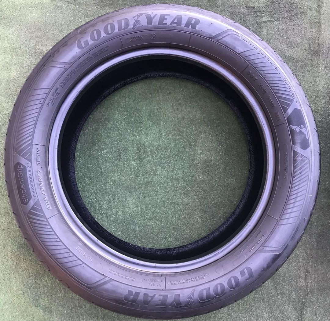 225/55 R17、GOOD YEAR efficientGrip、2021年