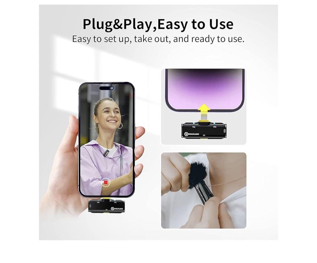 【未使用】Hollyland Lark C1 スマホ外付けマイク ホワイト Amazon.co.jp: Hollyland Lark 150 ワイヤレス マイク スマホ外
