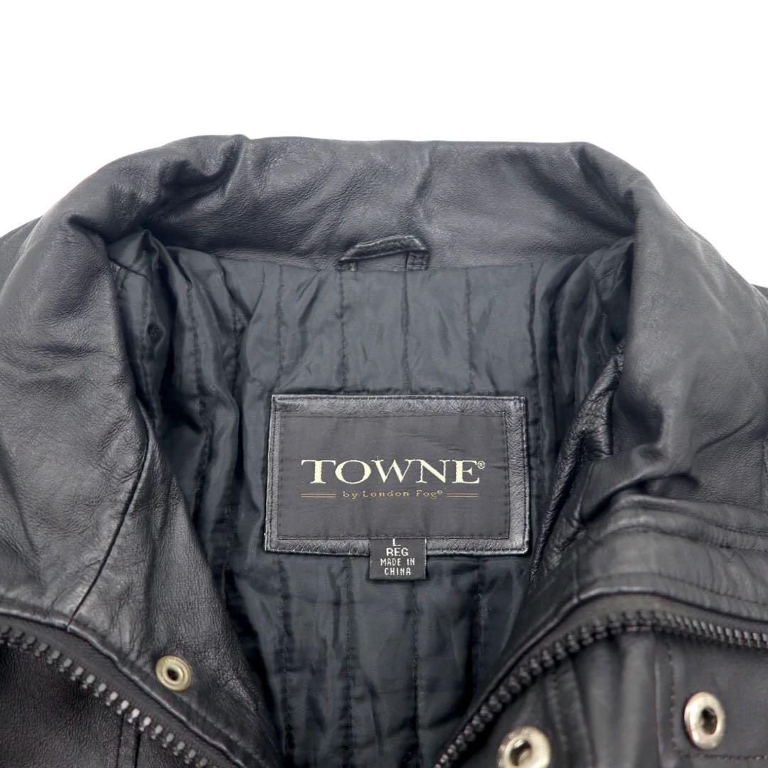 90s Towne from London Fog 2way leather jacket |