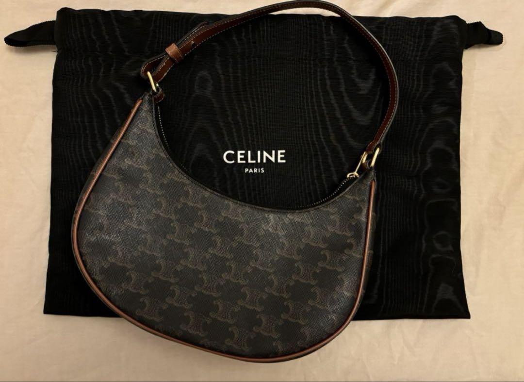 CELINE◆AVA アヴァ バッグ トリオンフ キャンバス カーフスキン ミディアム AVA（アヴァ） トリオンフ バッグ / スムースカーフ