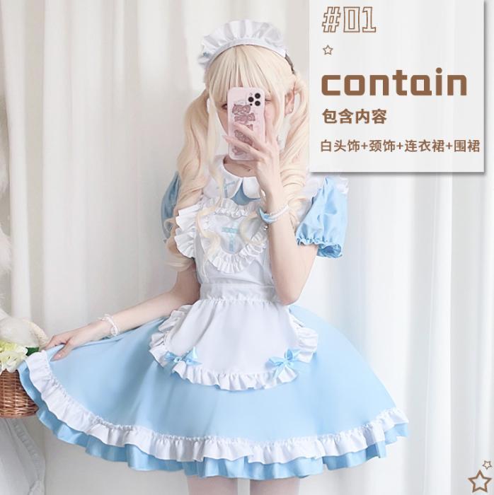 新品❤ゴスロリ ワンピースセット 白 レース リボン ロリータ クラシカル