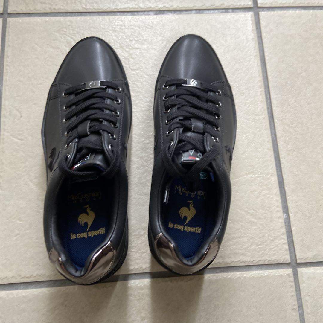 le coq sportif ブラック シューズ