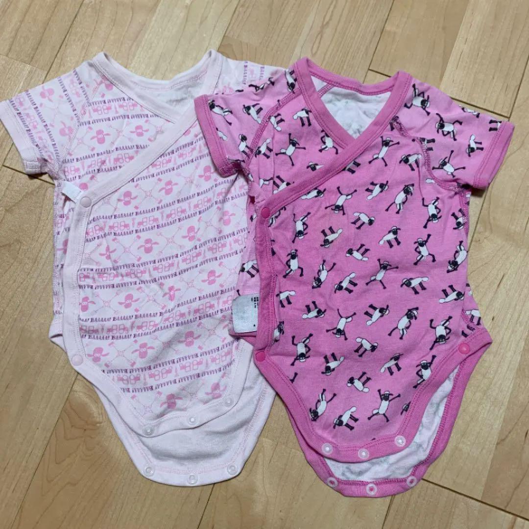 ユニクロ 肌着 ロンパース60㎝ 2枚セット