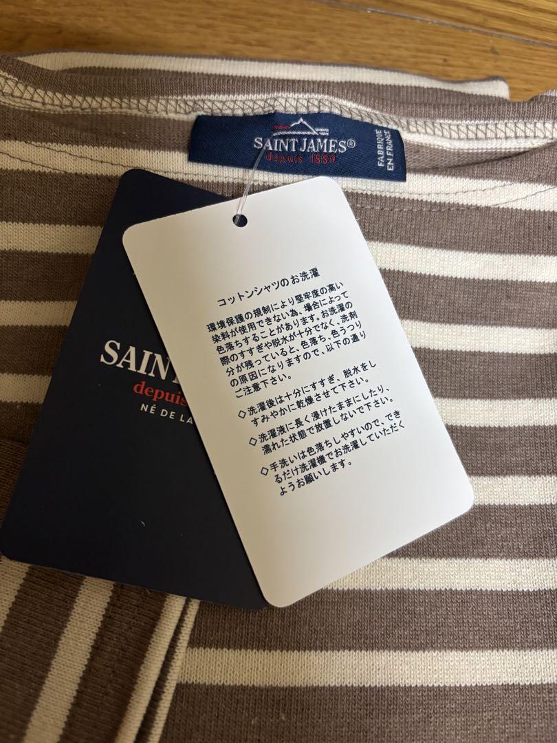 Saint James セントジェームス ウェッソン　カットソー 新品未使用 SAINT JAMES 送料無料 セントジェームス 長袖カットソー メンズ