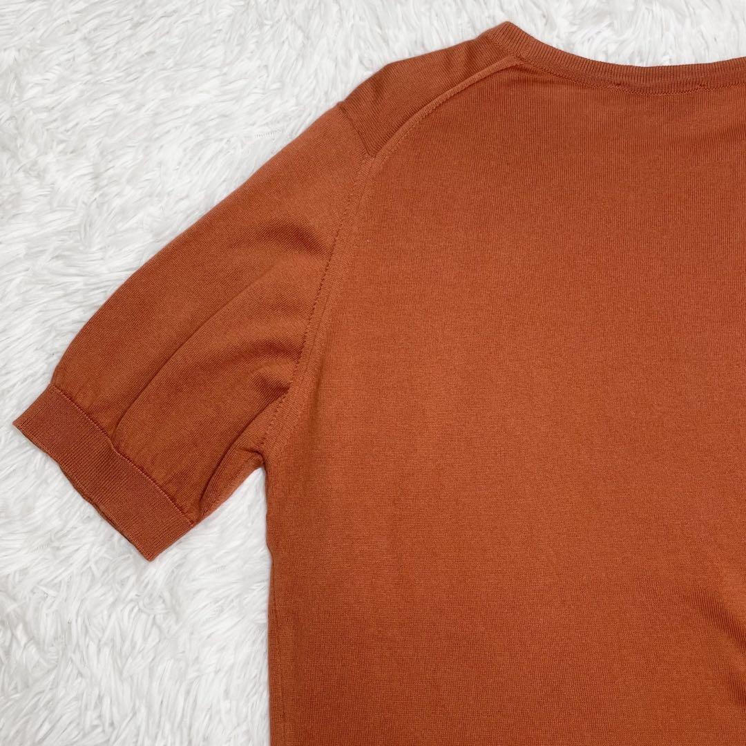 【美品】ジョンスメドレー　半袖ニット・サマーニット・シーアイランドコット・S