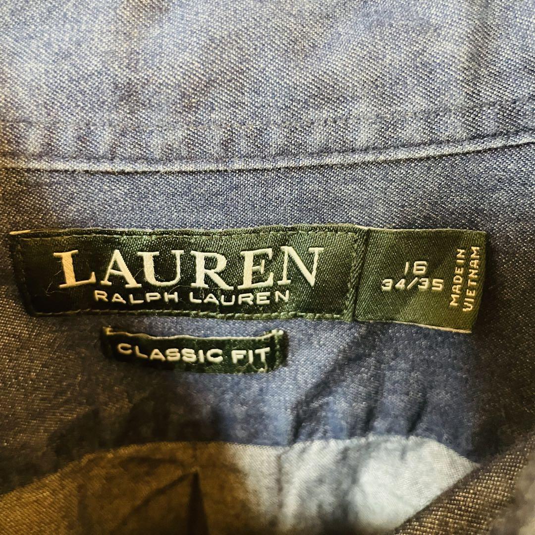 ローレン ラルフローレン CLASSIC FIT ダンガリーシャツ長袖シャツ