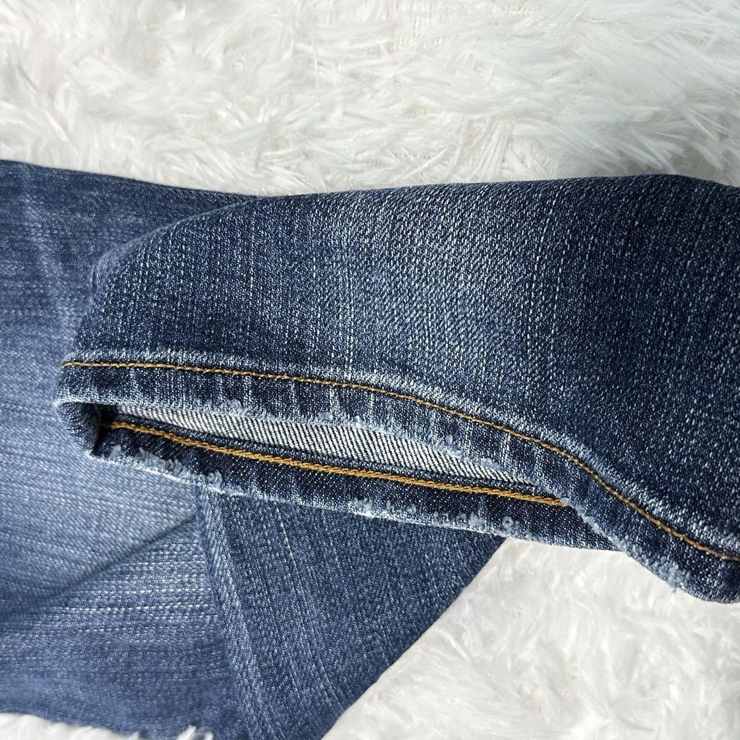 【美品】23区　デニム　ストレートジーンズ　17号　48　4L　大きいサイズ