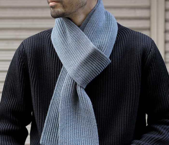 ANDERSEN-ANDERSEN SCARF LIGHT INDIGO 11,900円
