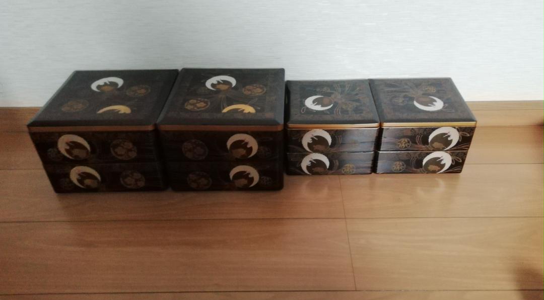 漆の重箱 ◉(大)四重 ◉(小)四重セット