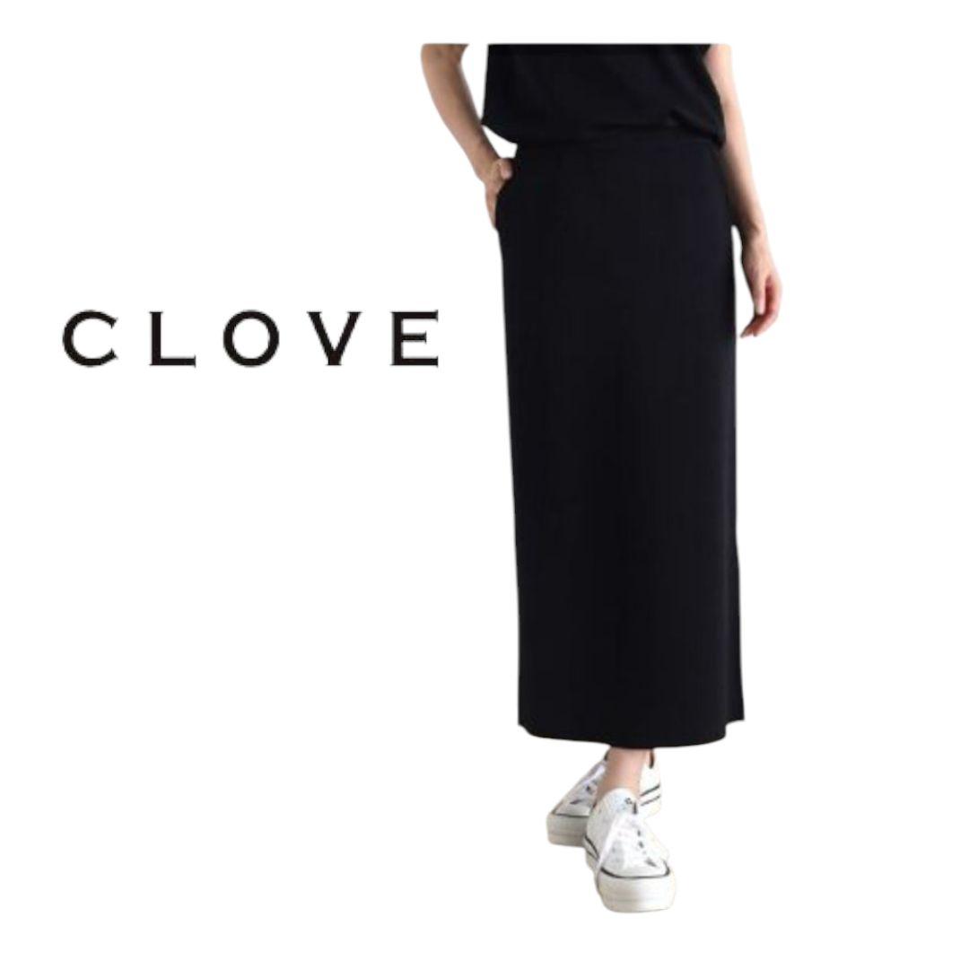 CLOVE クローブ Iラインニットスカート ヤマダヤ ブラック CLOVE クローブ Iラインニットスカート ヤマダヤ ブラック