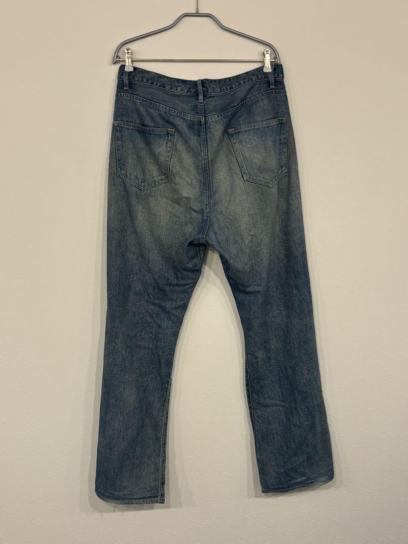 Auralee SELVEDGE FADED LIGHT DENIM PANTS