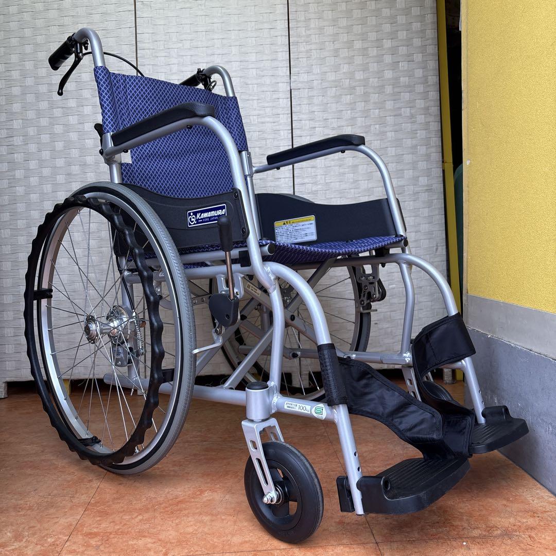 美品 軽い♪ カワムラ 自走用車椅子 KF22-40SB 新色含む計4色 ふわりす KF22-40SB 車椅子(車いす) カワムラ
