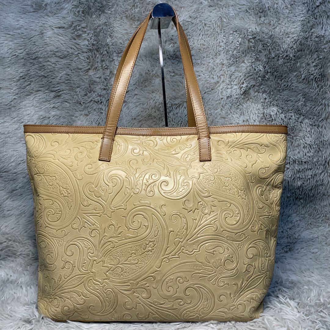 美品 ETRO エトロ マルゴット ペイズリー トートバッグ A4収納可能