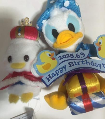 ドナルドダック 誕生日ぬいぐるみ 2025年