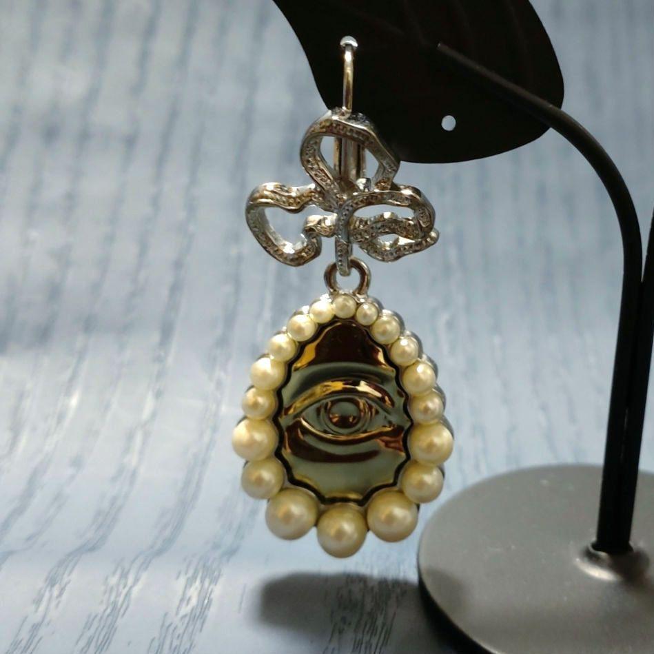 大型セールや時期 Westwood☆パーリー Vivienne イービルアイ 激レア ピアス アクセサリー