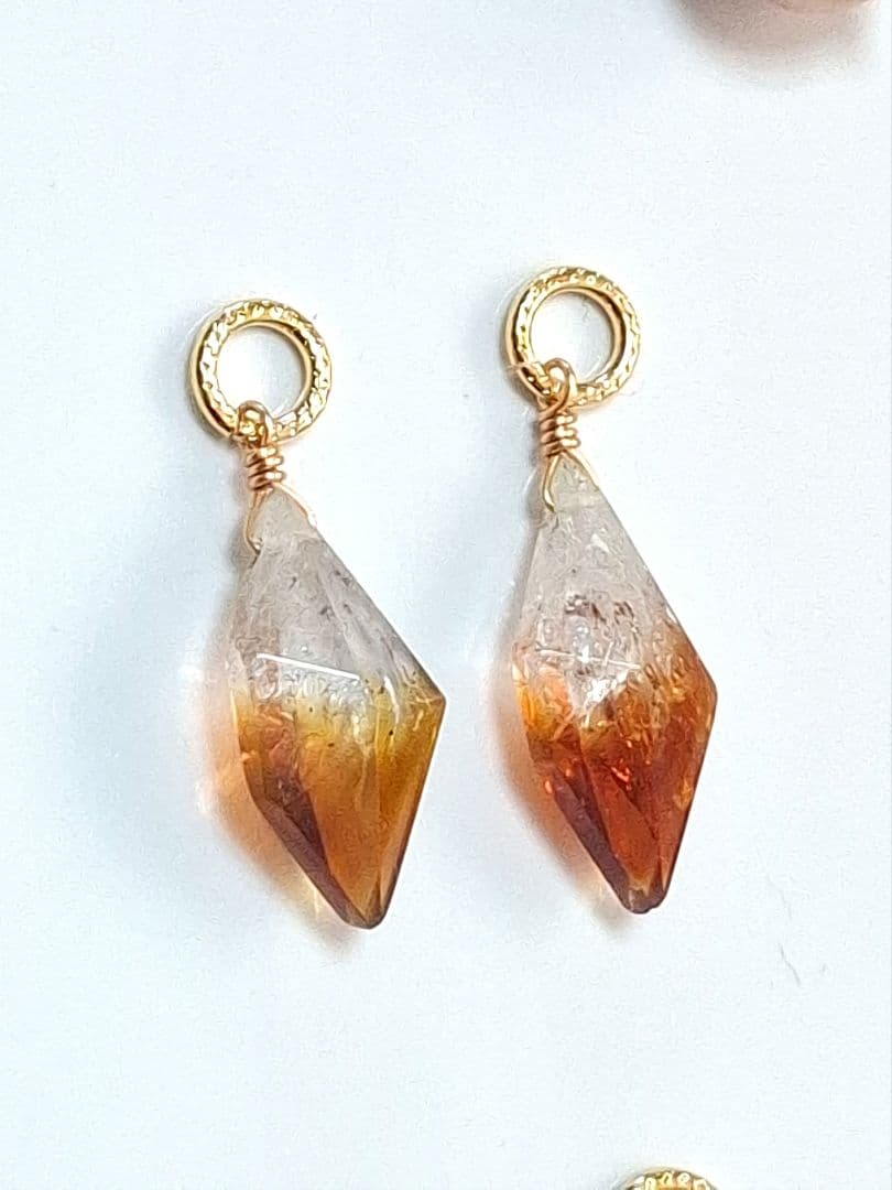 あつ様 No.2558 ブランデーシトリン チャーム