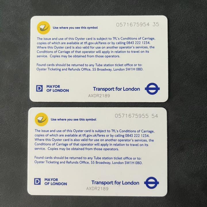 ロンドン オイスターカード 2枚 Card Oyster 【最安値挑戦】 Oyster ロンドン オイスターカード 2枚 Card Oyster 【最安値挑戦】 Oyster