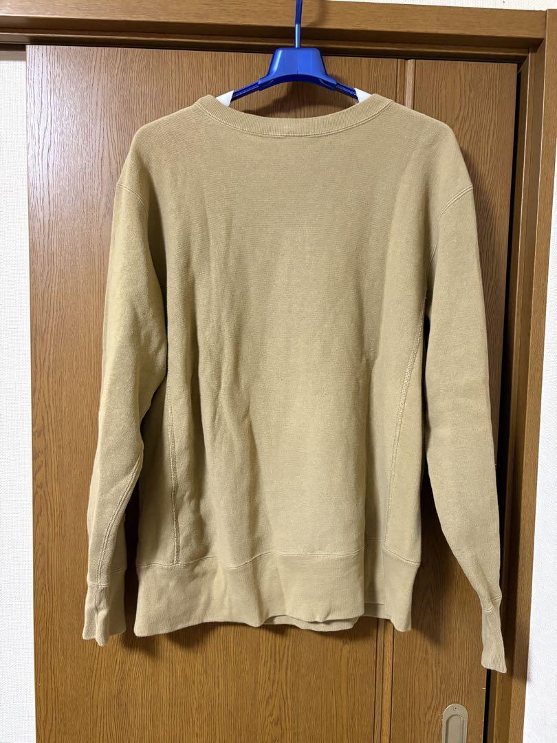 Champion クルーネックトレーナー ベージュ　リバースウィーブ　ブラウン