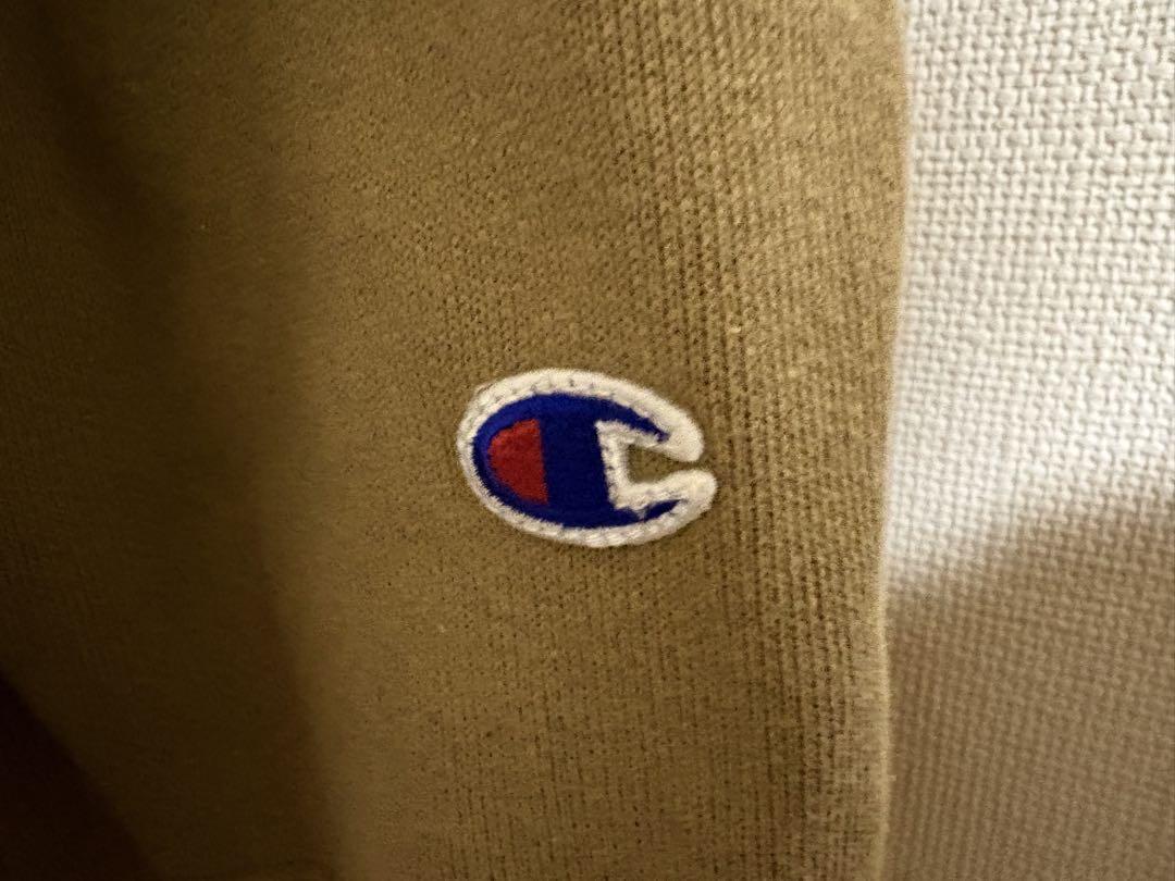Champion クルーネックトレーナー ベージュ　リバースウィーブ　ブラウン