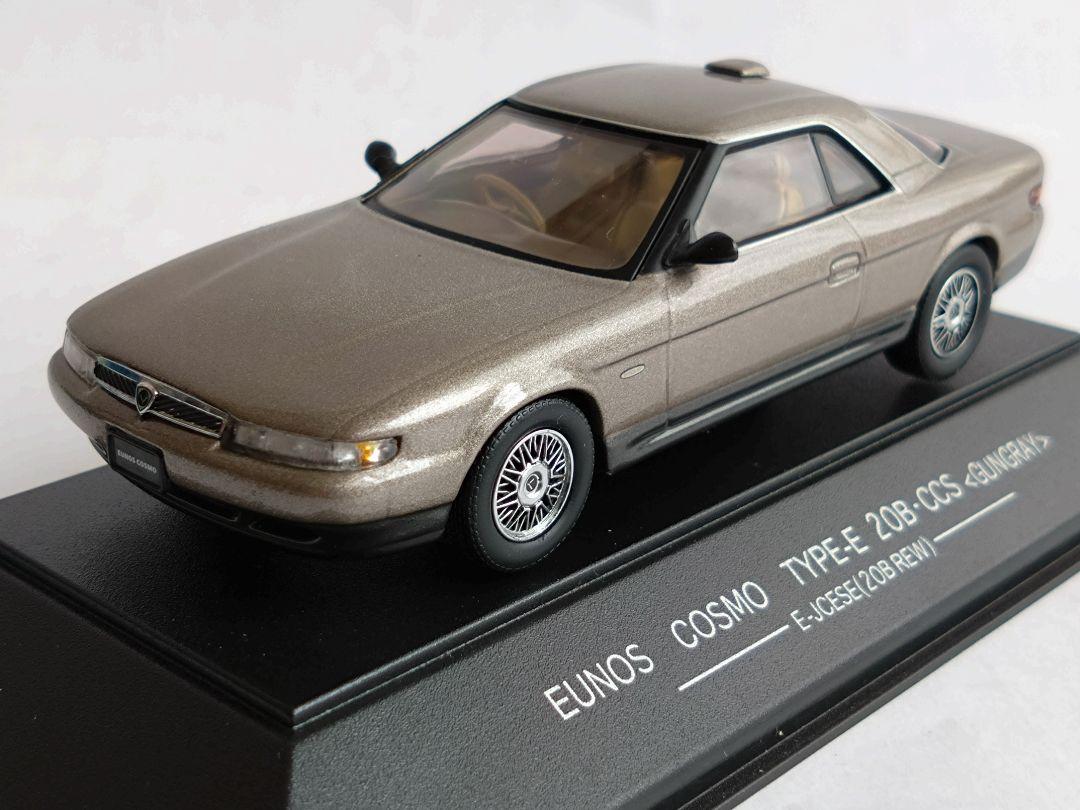 ユーノス　コスモ TYPE-E 20B CCS ガングレー 1/43 ユーノス コスモ TYPE-E 20B CCS ガングレー 1/43 - メルカリ