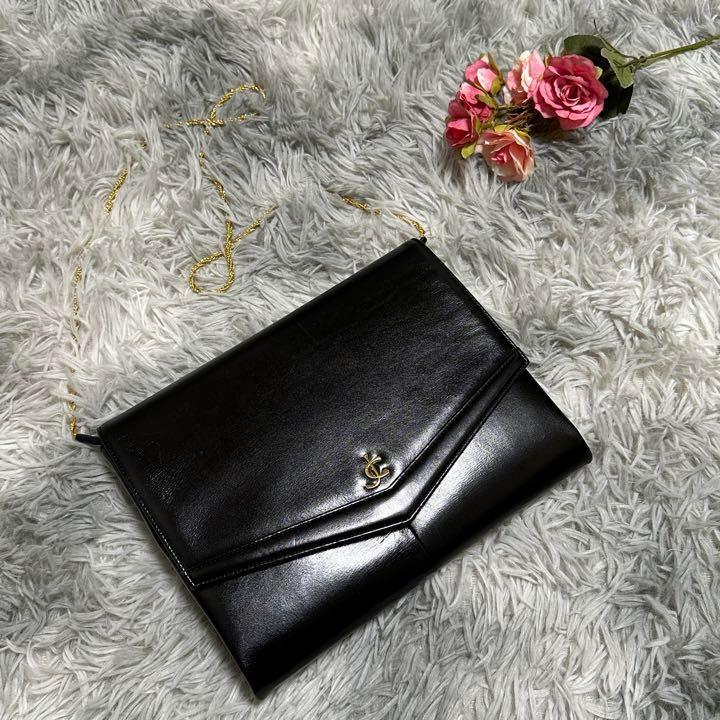 CHARLES JOURDAN 2way ショルダーバッグ クラッチバッグ 黒 - メルカリ