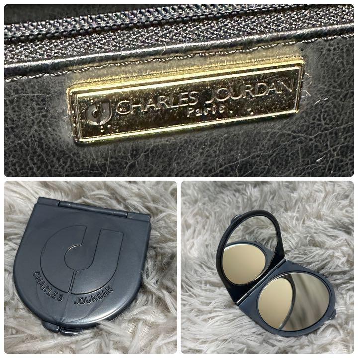 CHARLES JOURDAN 2way ショルダーバッグ クラッチバッグ 黒 - メルカリ