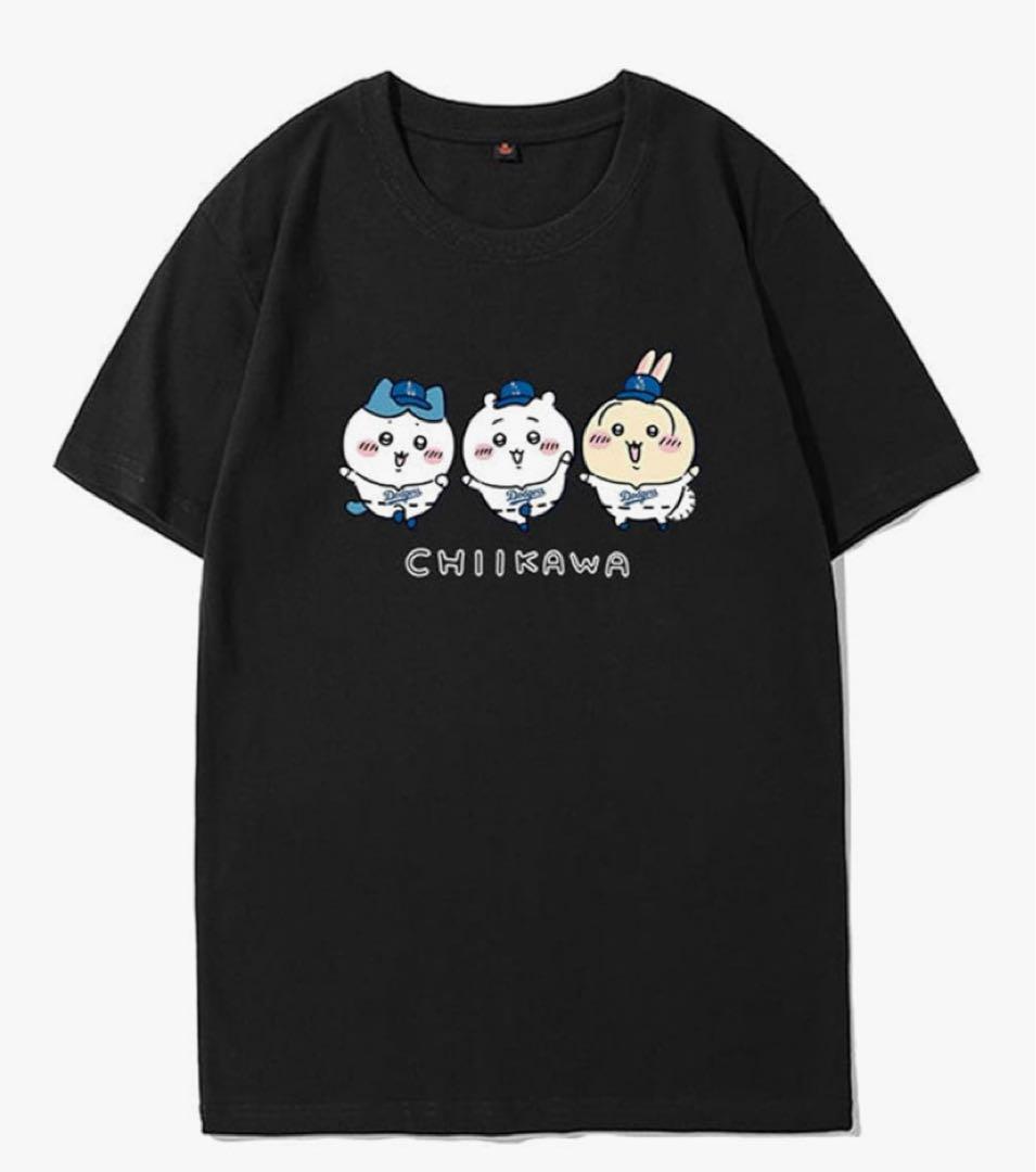 ちいかわ×読売ジャイアンツ Tシャツ 選手名鑑 Lサイズ ちいかわ 読売ジャイアンツ （選手名鑑） ブラック Tシャツ XL