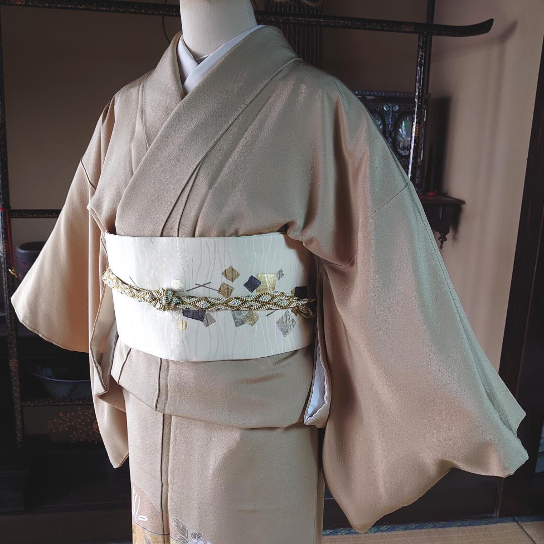 Cammie様専用 #519 正絹 訪問着 じゅらく帝王紫【リユース着物 Cammie様専用 #519 正絹 訪問着 じゅらく帝王紫【リユース着物