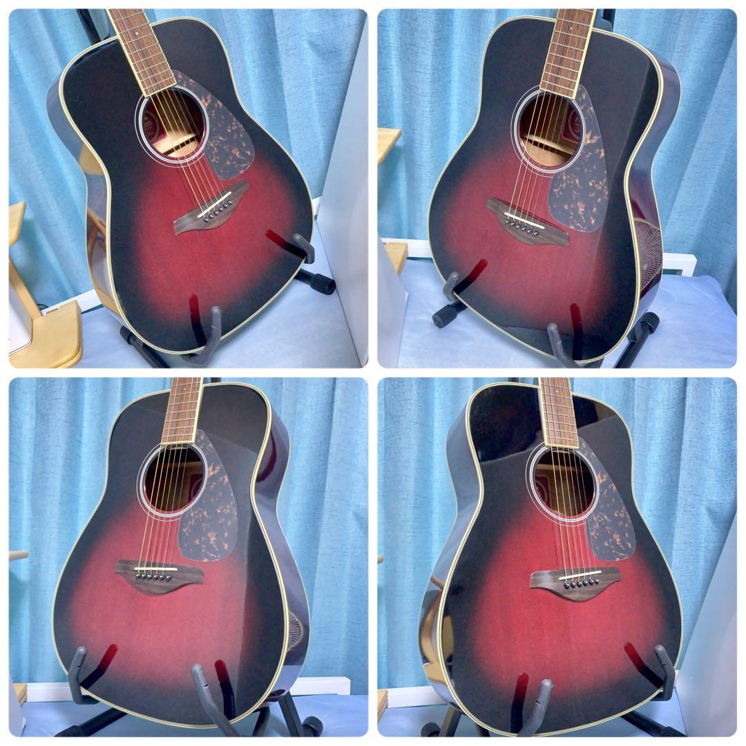牛骨】ヤマハ☆FG720S！赤！アコギ【弾き易く調整☆新品の弦