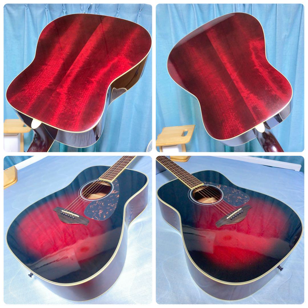 Yamaha FG720S アコースティックギター 赤 牛骨】ヤマハ☆FG720S！赤！アコギ【弾き易く調整☆新品の弦